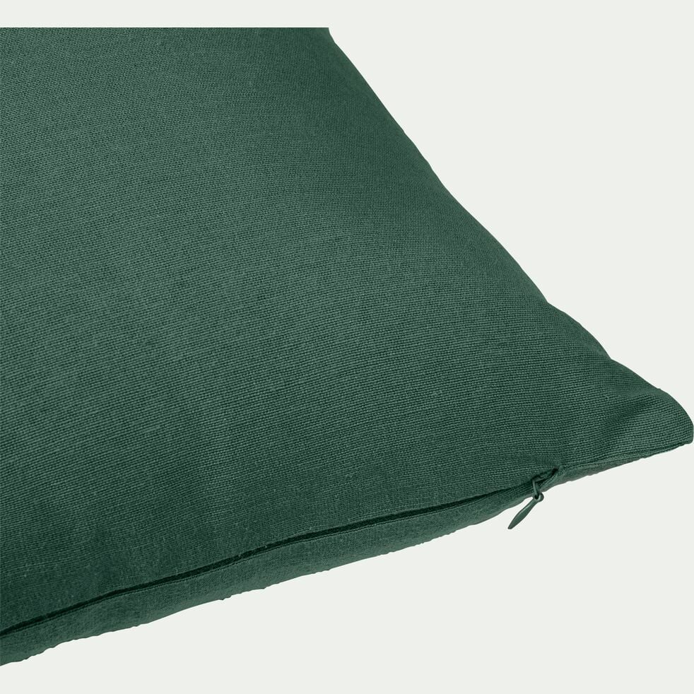 Coussin en coton - vert cèdre 40x40cm-CALANQUES