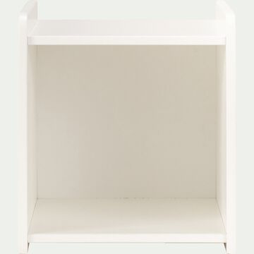 Table de chevet enfant en bois avec niche - blanc-POLLUX