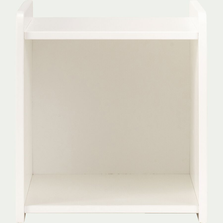 Table de chevet enfant en bois avec niche - blanc-POLLUX