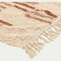 Tapis à motifs en coton - beige 120x170cm-RHIAB