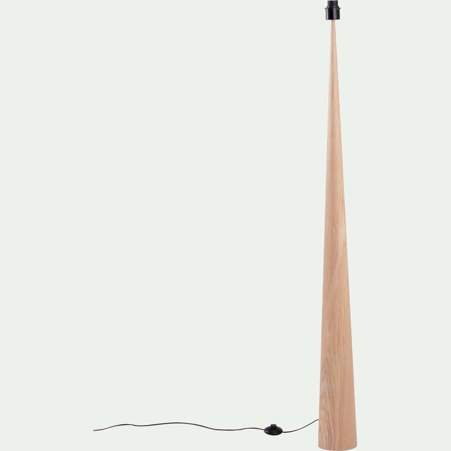 PETRUS - Lampadaire en bois et coton - H180cm