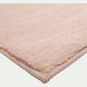 Tapis imitation fourrure - rose argile 60x110cm-ROBIN