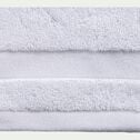Lot de 2 gants de toilette qualité hôtelière en coton - blanc-Riviera