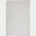 Tapis sherpa rectangulaire uni 100x133cm blanc ventoux-AURORE
