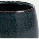 Cache-pot en céramique D24cm - bleu niolon-GIONA
