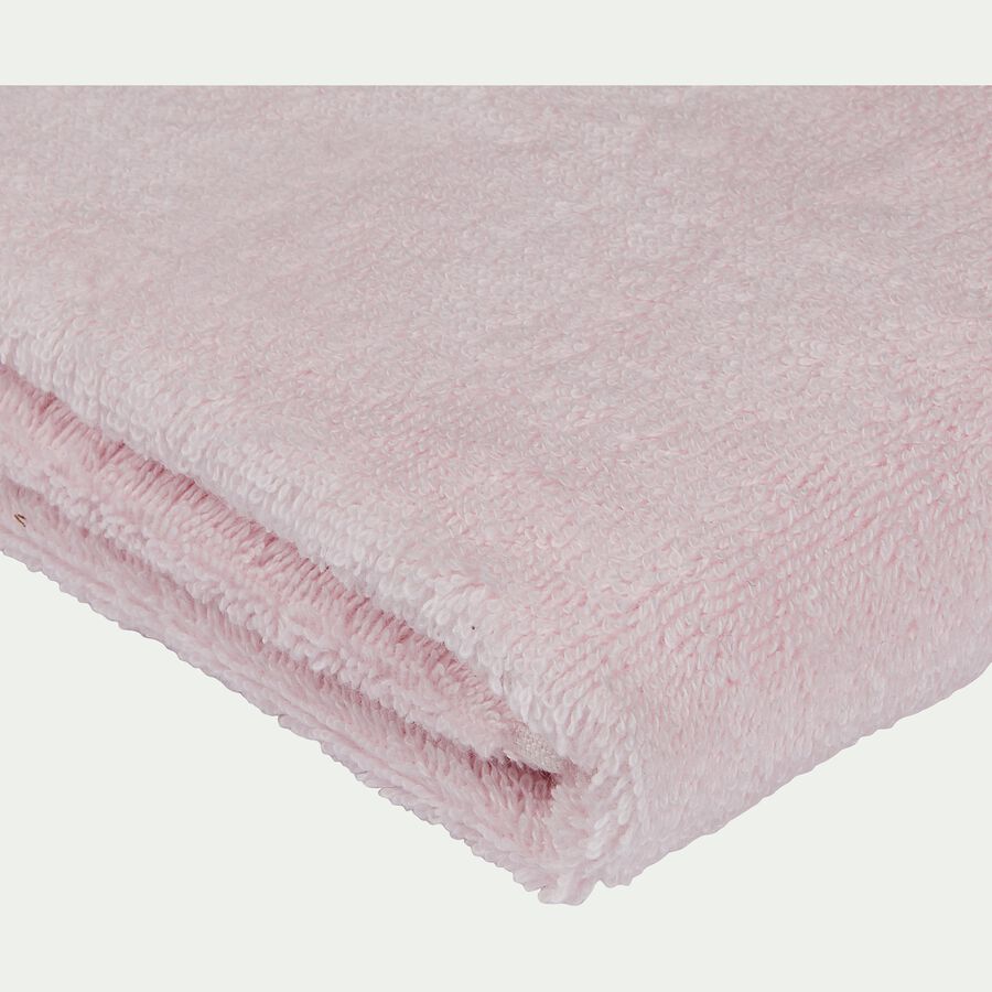 Linge de toilette en coton peigné- rose simos-AZUR