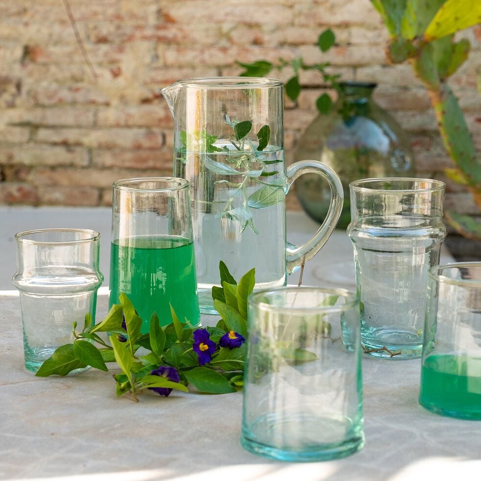 BELDI - Verre marocain en verre recyclé 30cl - transparent