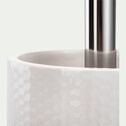 Balai et porte balai WC en céramique - blanc ventoux-Ghibo