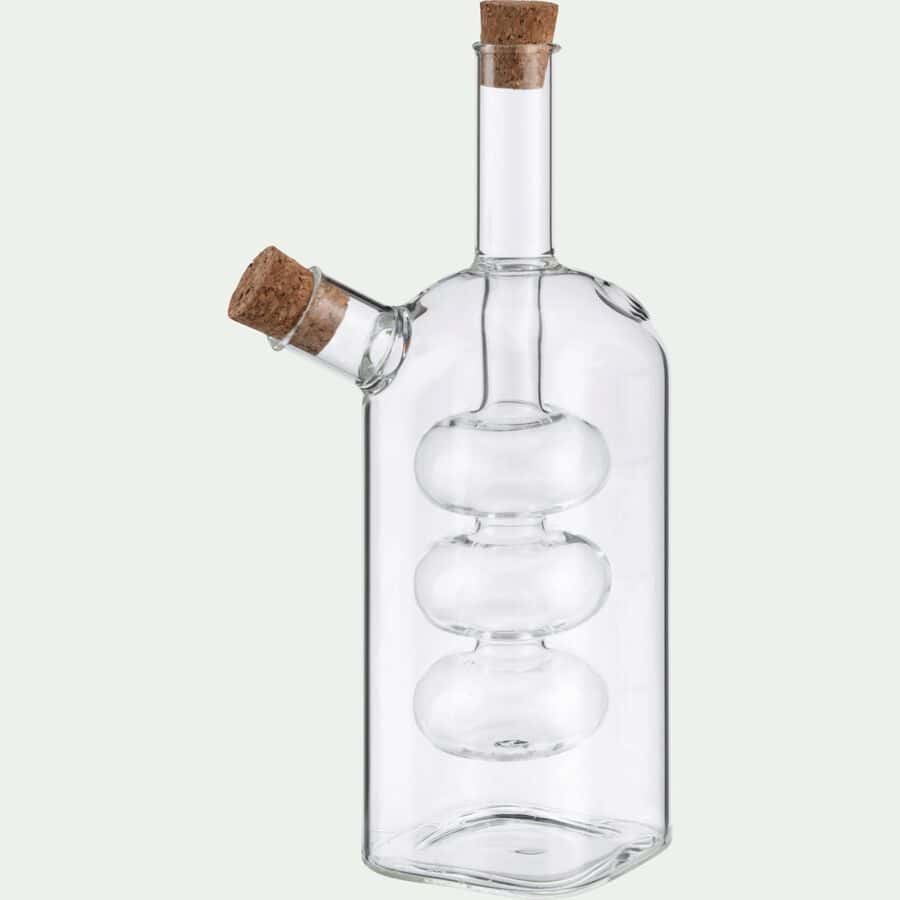 Huilier et vinaigrier 2 en 1 en verre - transparent 31cl-MELAR