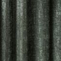 Rideau à œillets en velours de polyester dévoré - vert cèdre 135x250cm-CHI