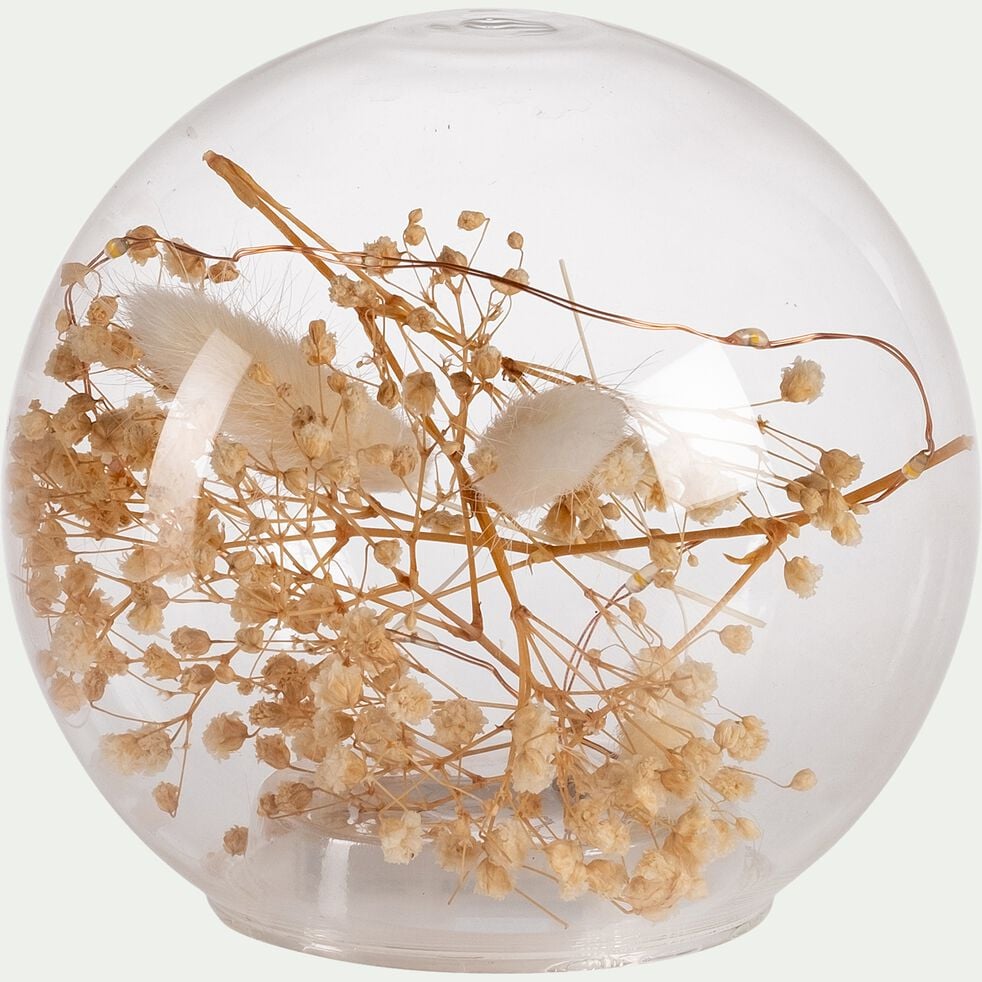 Boule en verre transparent NICE (D15cm)