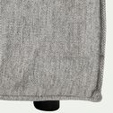 Canapé d'angle fixe droit en tissu - gris borie-MAUSSANE