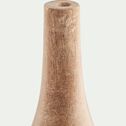 Vase bouteille en bois - naturel D8xH30cm-PAMICA