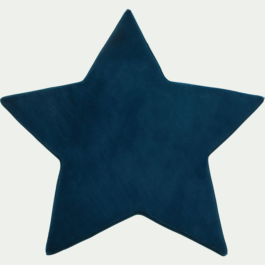 Tapis forme étoile bleu-MORGIOU