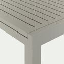 Table de jardin extensible en aluminium - beige (10 à 12 places)-JACO