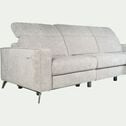 Canapé d'angle droit relax en tissu dara - gris borie-SALVIA
