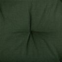 Galette de chaise carrée en coton 40x40cm - vert cèdre-CALANQUES