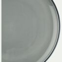 Assiette creuse en faïence gris restanque D16cm-LANKA