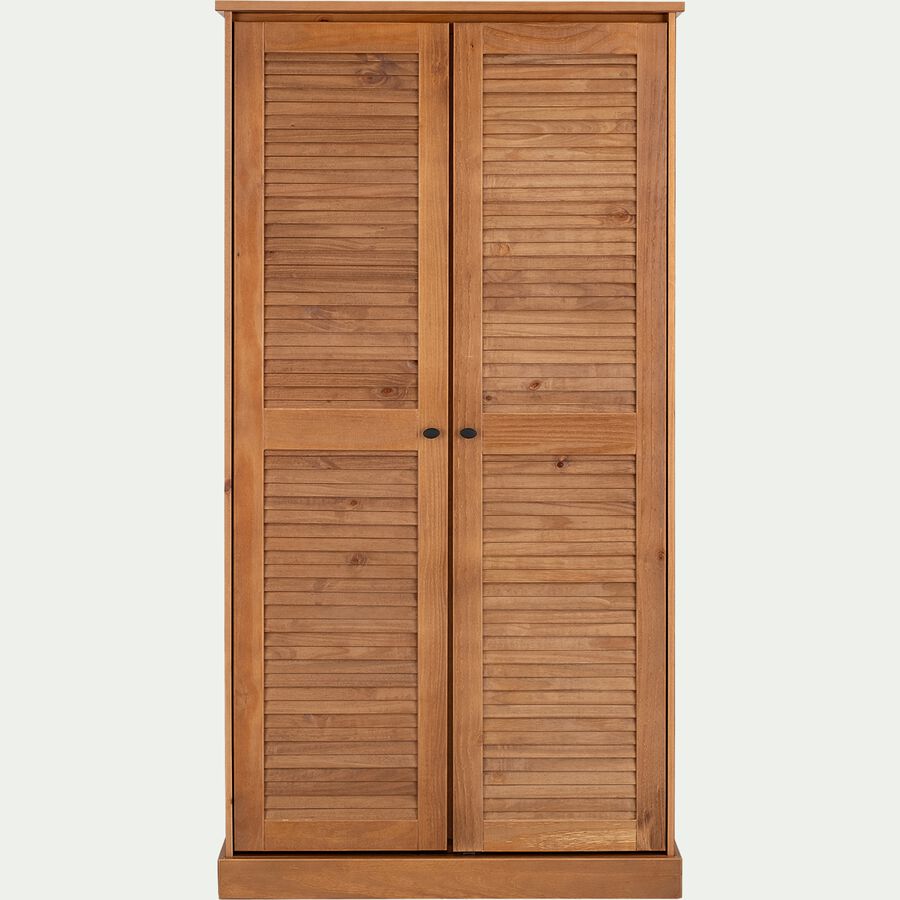 Pegane - Armoire meuble de rangement 3 portes intérieur/extérieur
