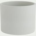 Cache-pot en céramique - beige D17,5xH14,5cm-JOS