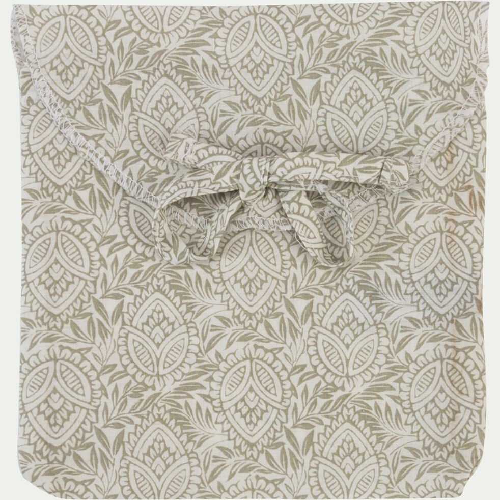 Lot de 2 taies d'oreiller en coton - motifs amande 50x70cm-CIGALO