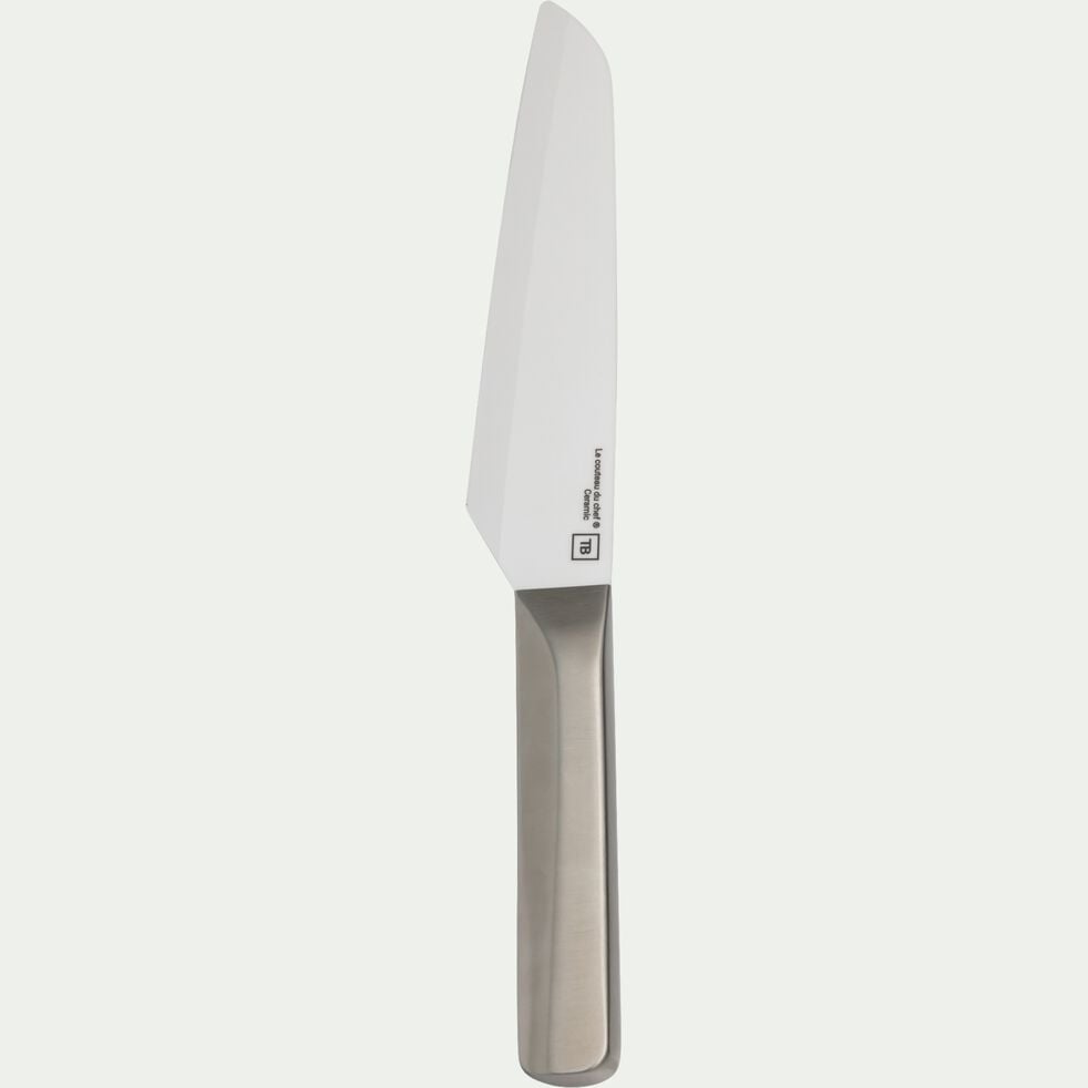 Couteau en ceramique chef avec manche en Acier pro