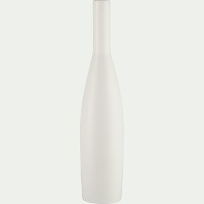 Grand vase bouteille en céramique - blanc ventoux H57cm-DOLIA