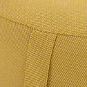 Pouf d'extérieur pneumatique en tissu - jaune D52xH22cm-JOLA