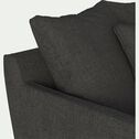 Canapé 3 places fixe en tissu - gris restanque-LENITA