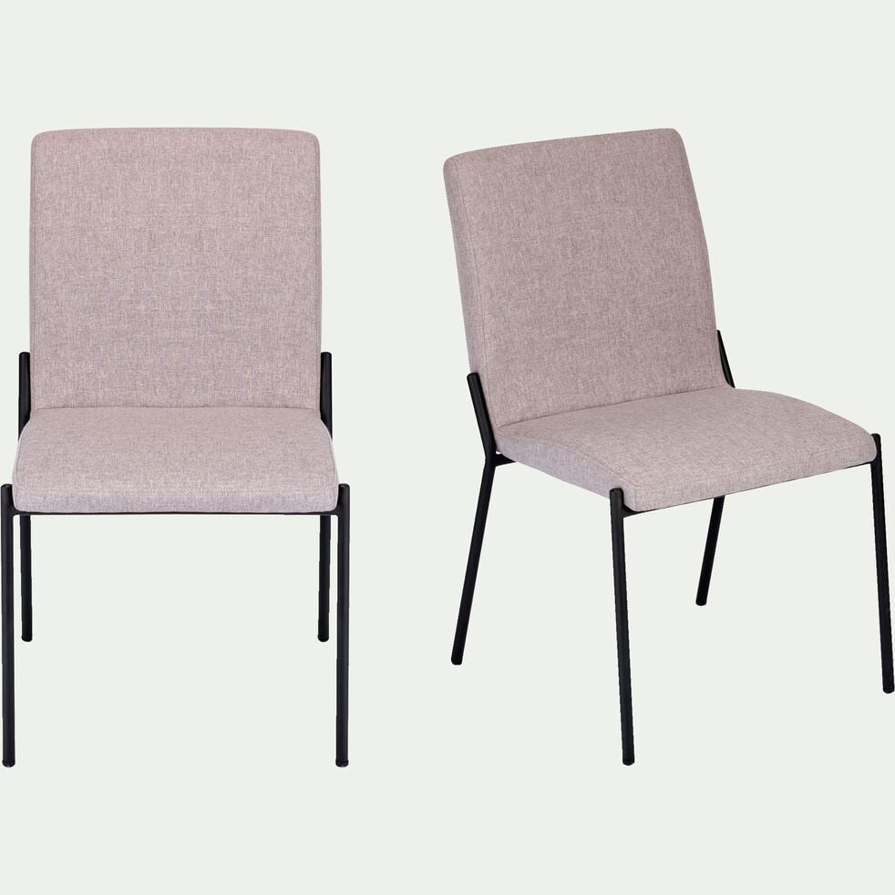 Chaise en tissu - gris borie-JASPE