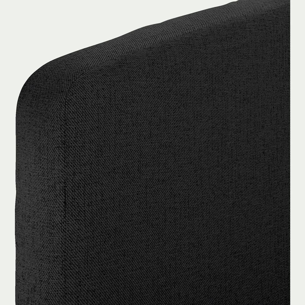 Tête de lit galbée en tissu - gris anthracite L170cm-CORTIOU