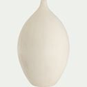 Vase boule en faïence - blanc D27,5xH44cm-ANAS