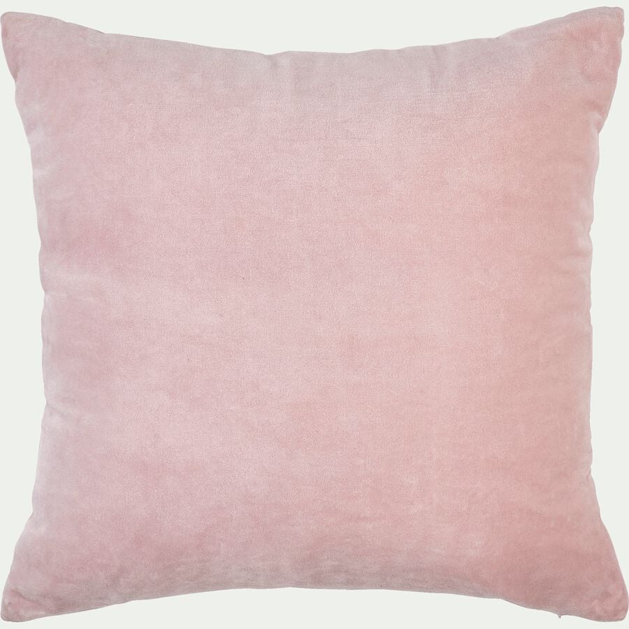 Coussin velours 40x40 cm - rose-VELOUT