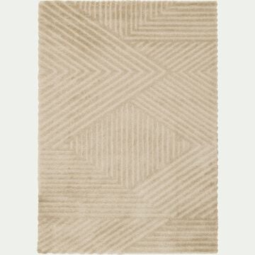 Tapis à motifs rayés - beige 200x290cm-DEOS