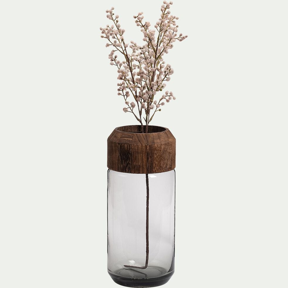 Vase en verre - marron H32cm-RUMENZU