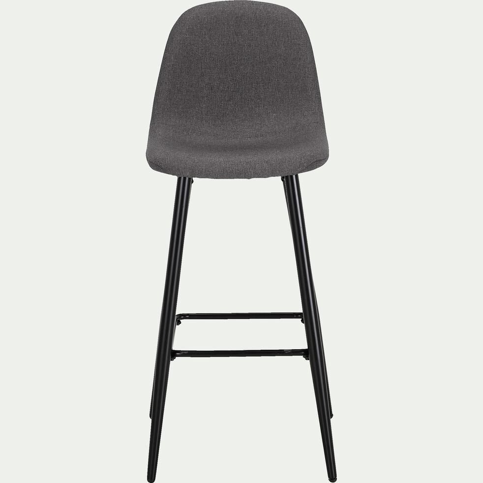 Chaise de bar - gris ardoise H75cm-LOANA