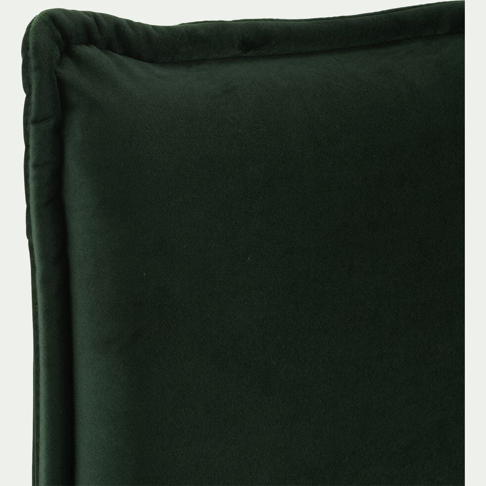 Tête de lit rectangulaire en velours - vert cèdre L175cm-AELIS