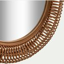 Miroir rond en rotin - naturel D91cm-HOLEIL