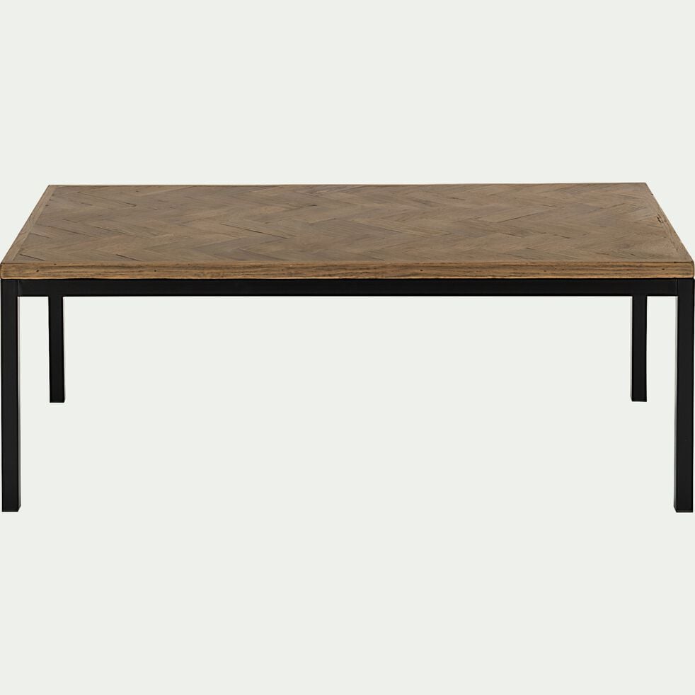 Table basse rectangle en bois recyclé - naturel-BARGA