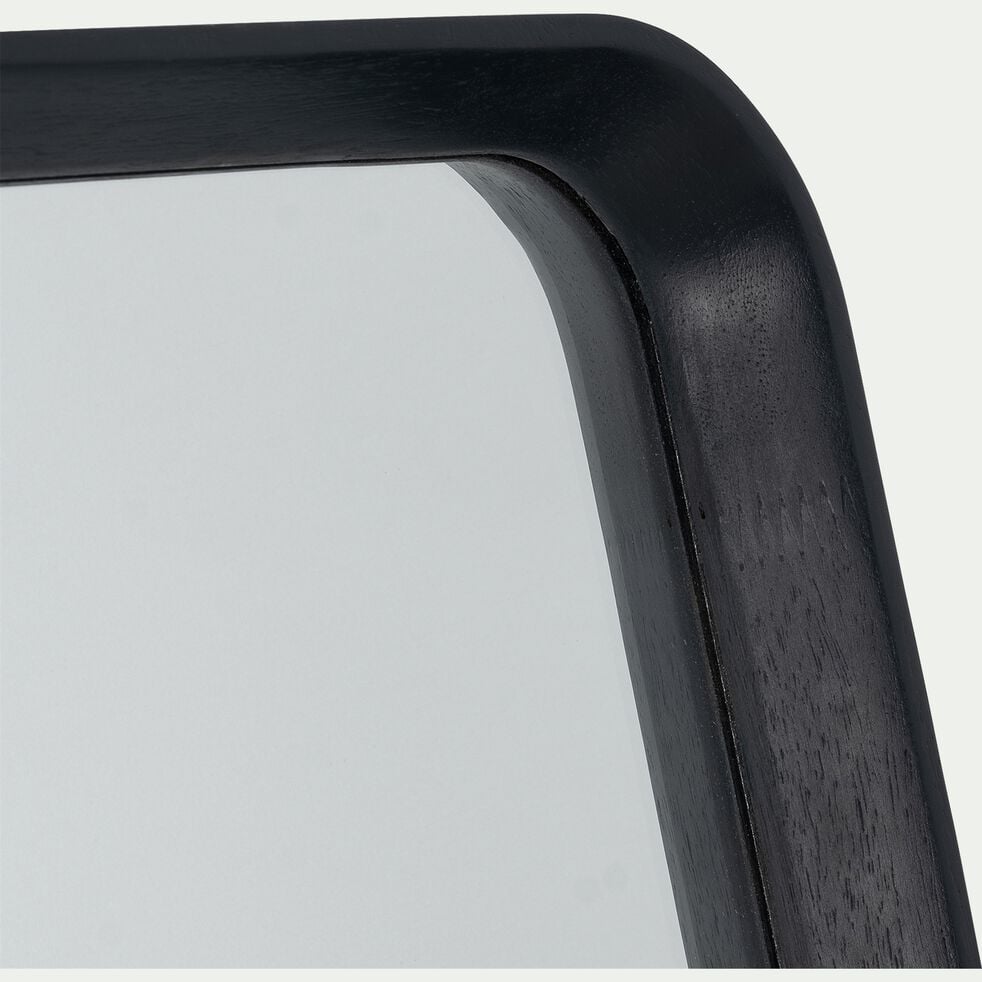 Miroir sur pied en bois de paulownia - noir 40x165cm-PAULIN