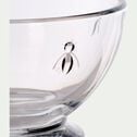Mini bol en verre transparent D10,5cm-ABEILLE