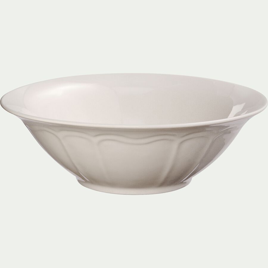 Saladier en porcelaine - blanc D23cm-MARLI