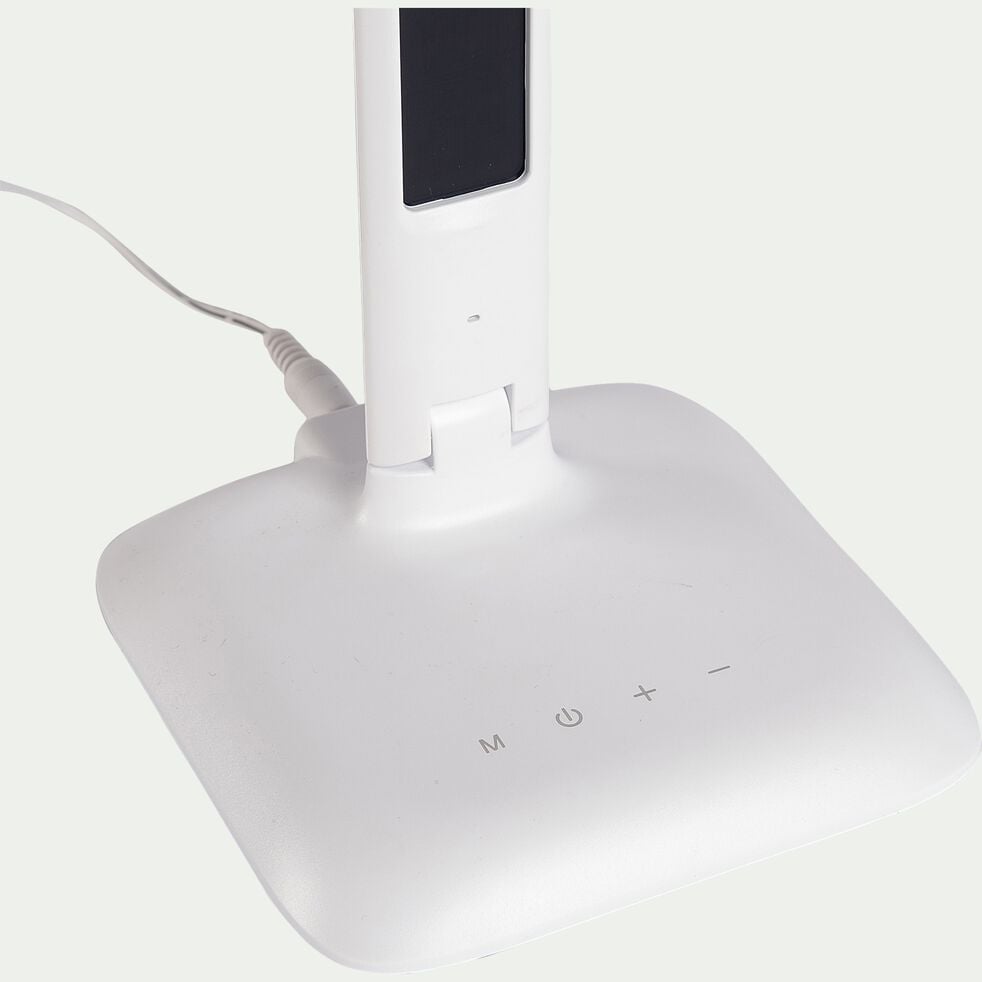 Lampe à clapet tactile avec écran - blanc H33,5cm-PAOLO