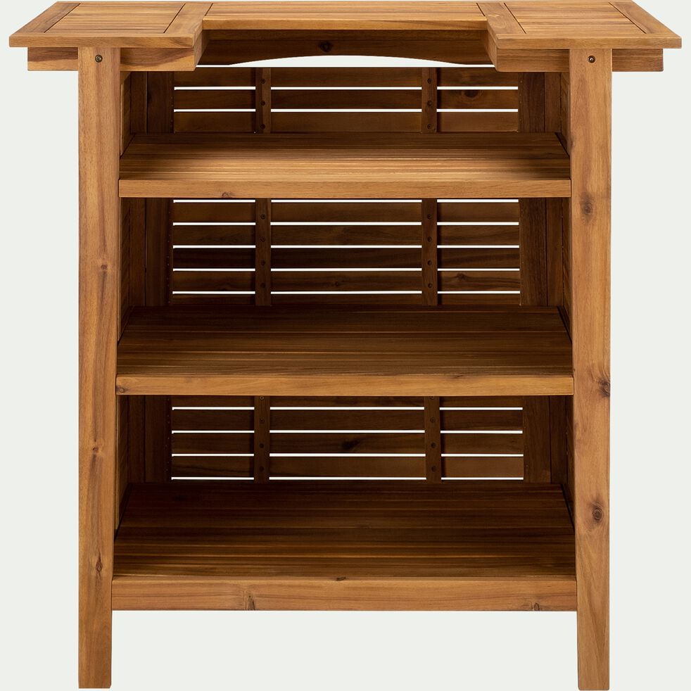Mini bar design 2 portes en bois d'acacia massif Bertol - GdeGdesign