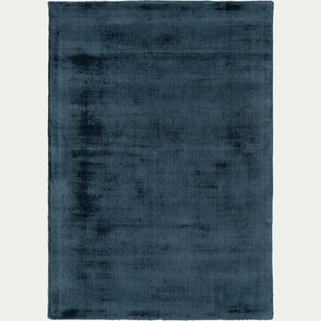 Tapis moiré en viscose - bleu figuerolles 120x170cm-EDEN