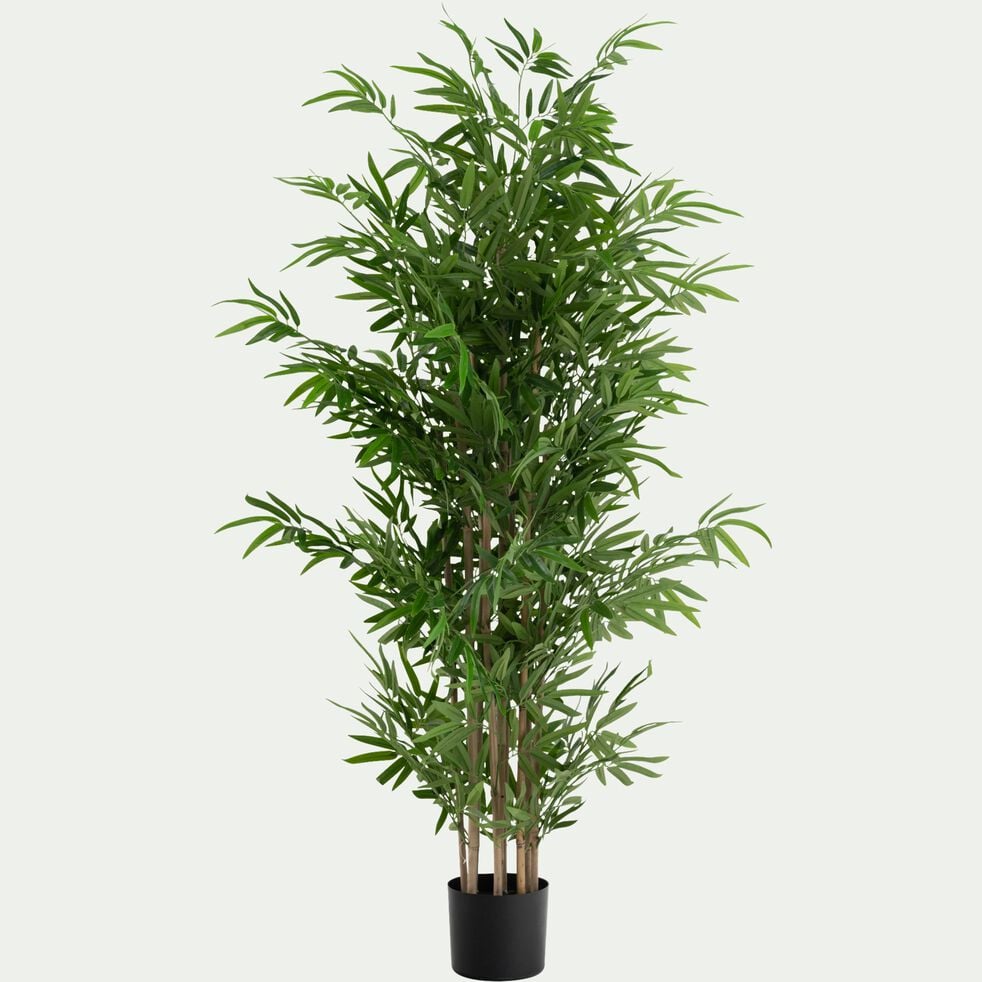 Plante artificielle décorative bambou - vert H155cm - PAU
