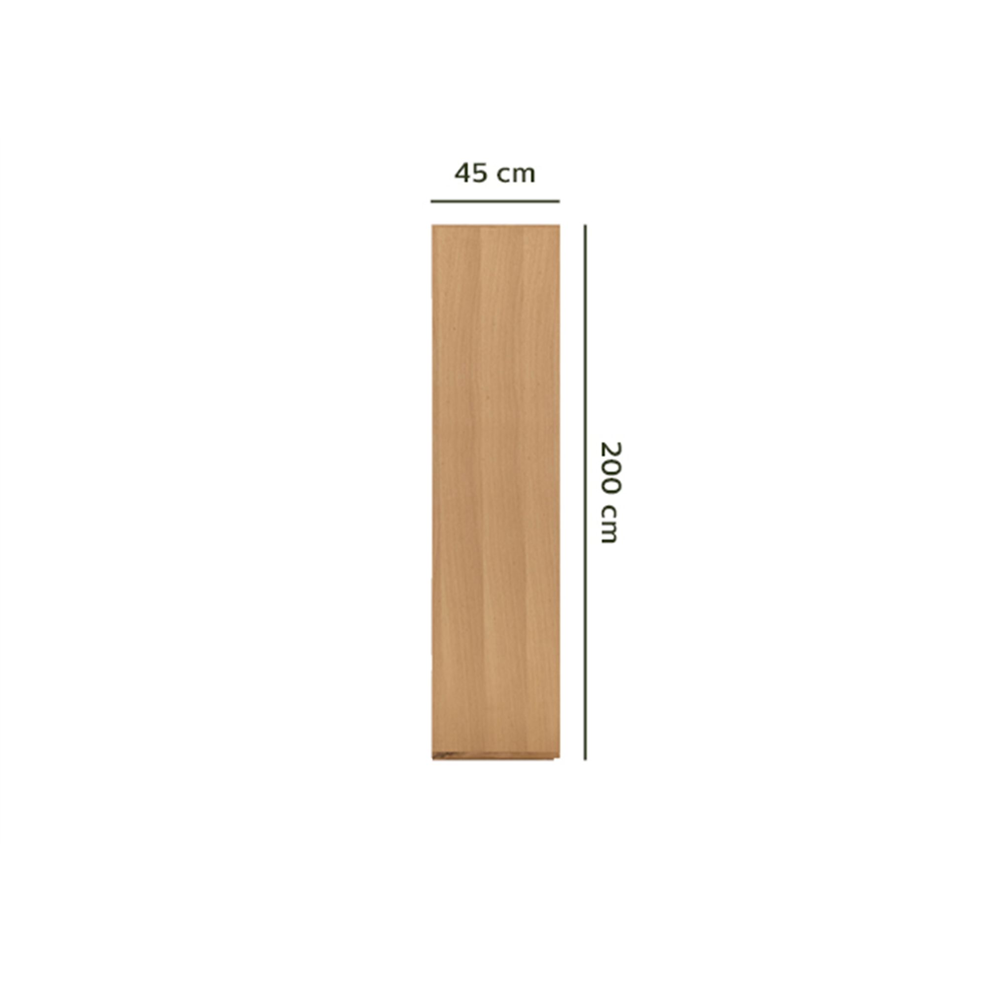 Vaisselier 2 portes en bois - naturel-AGOSTA