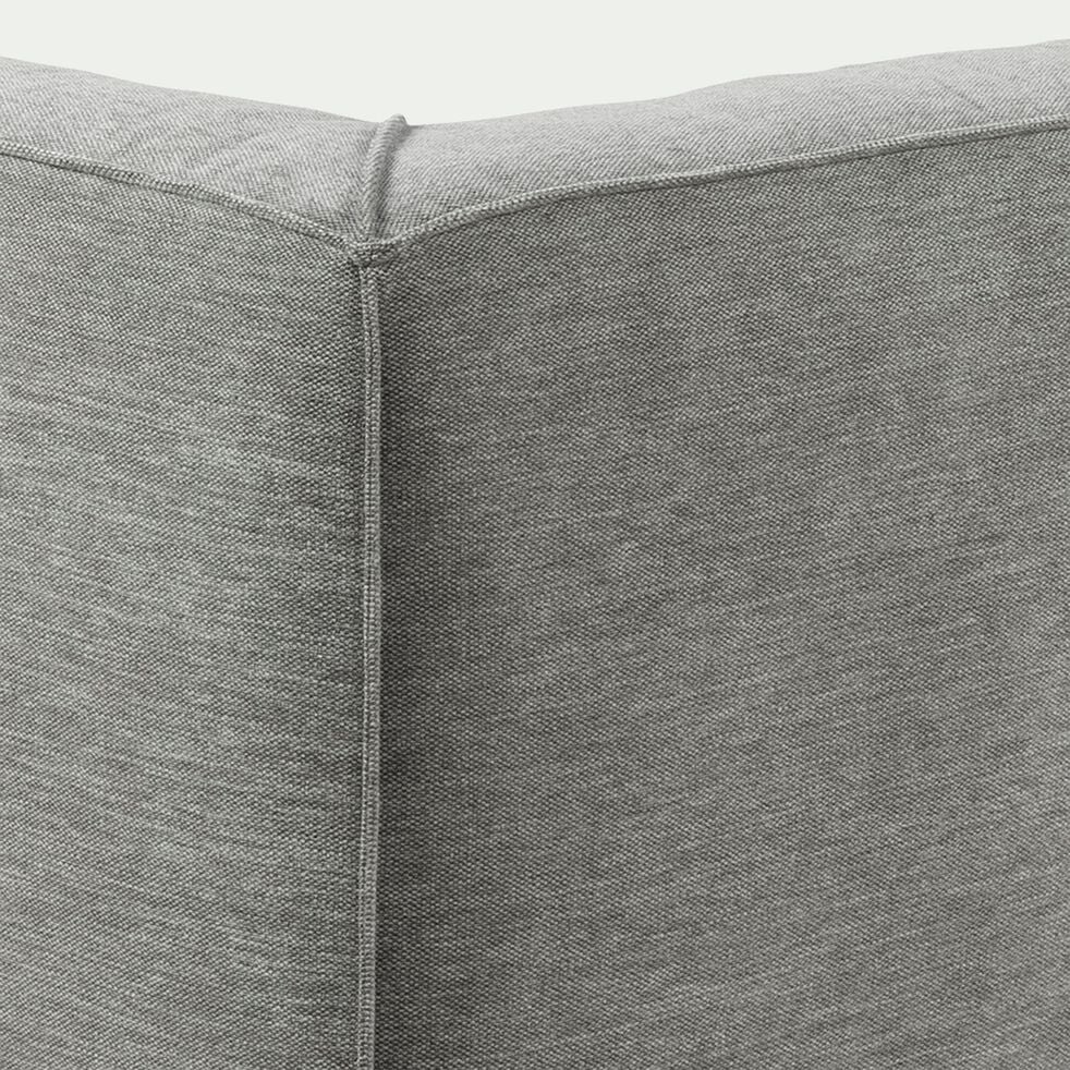 Canapé grand angle droit fixe en tissu - gris borie-MAUSSANE
