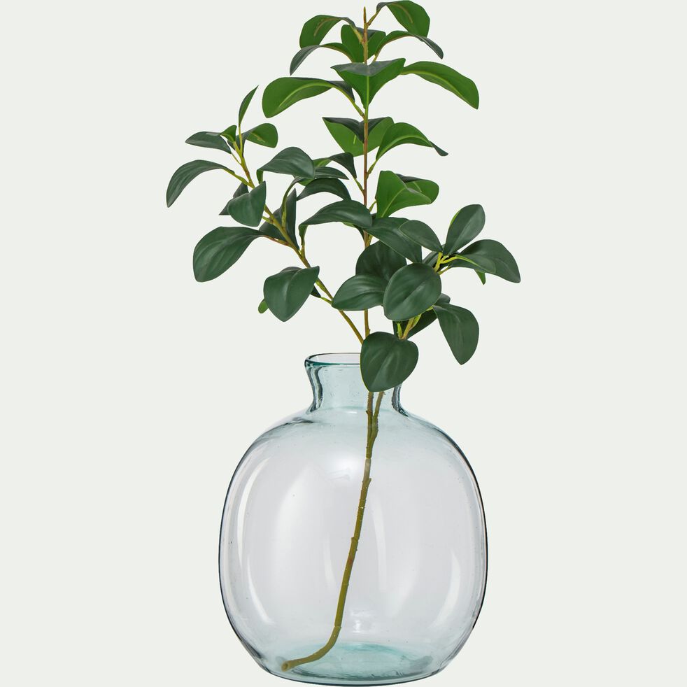 Vase bouteille en verre recyclé - transparent D23,5XH26,5cm-VACIEU