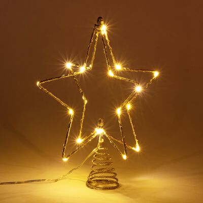 Cimier étoile électrique - doré H25cm-PANCHES